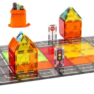 56 PCS Magnetic Tiles Magnet Building Blocks Set