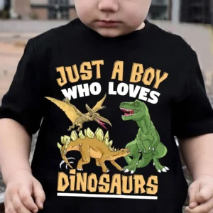 A cute dinosaur boy's fashion T shirt